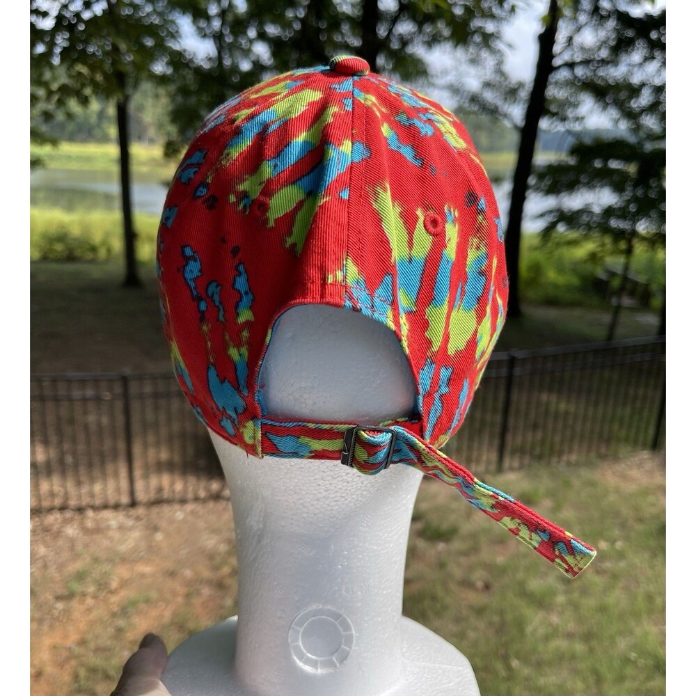 Nike Court Heritage86 Hat Multicolor Tie Dye Cap Adjustable RN 56323 Blue Swoosh - Picture 3 of 13